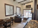 Spacious Colorado room is great for dining while enjoying the group